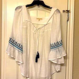 White embroidery top